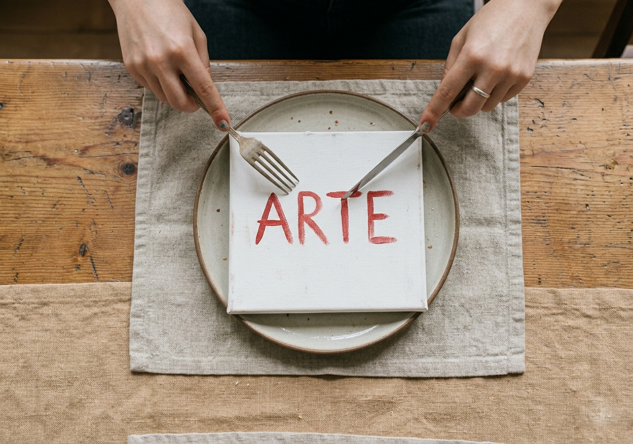 Imagen sobre la falta de creatividad real